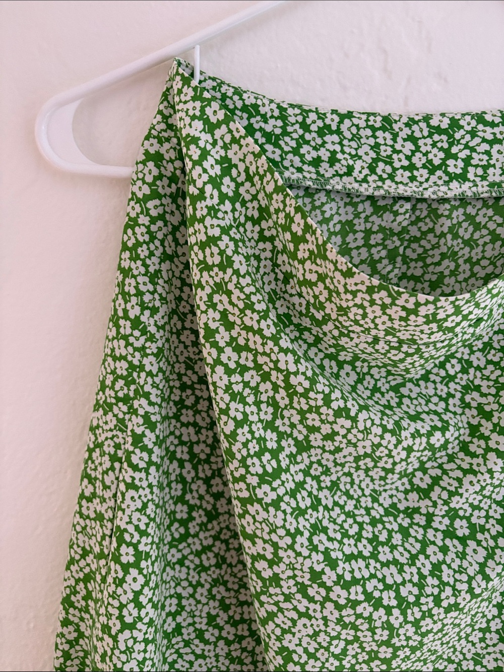 Green Floral Midi Skirt - Picture 3 of 5